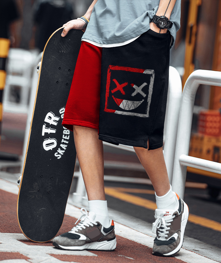 Funny face men's shorts HF1602-02-03