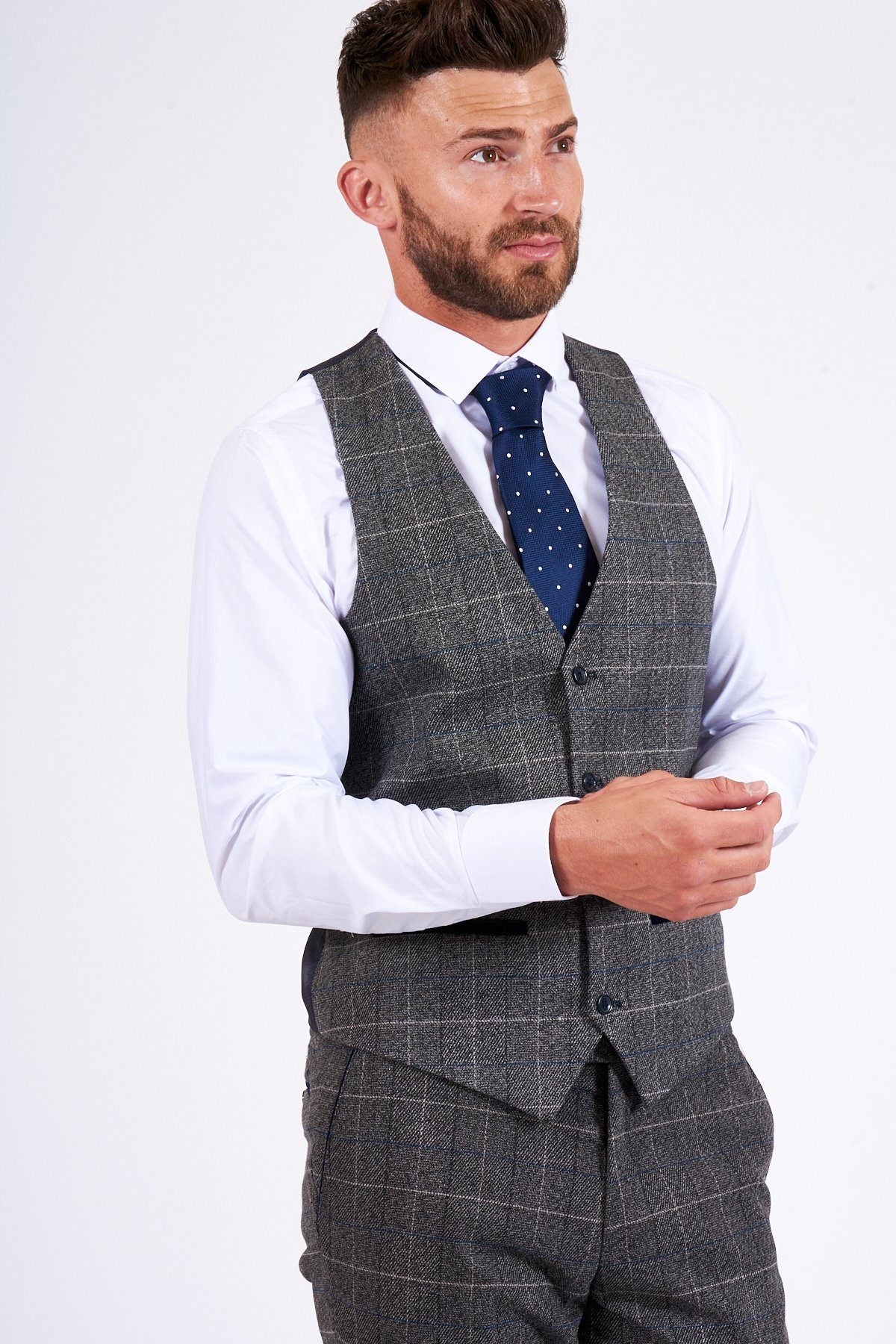 Marc Darcy Scott Grey Waistcoat