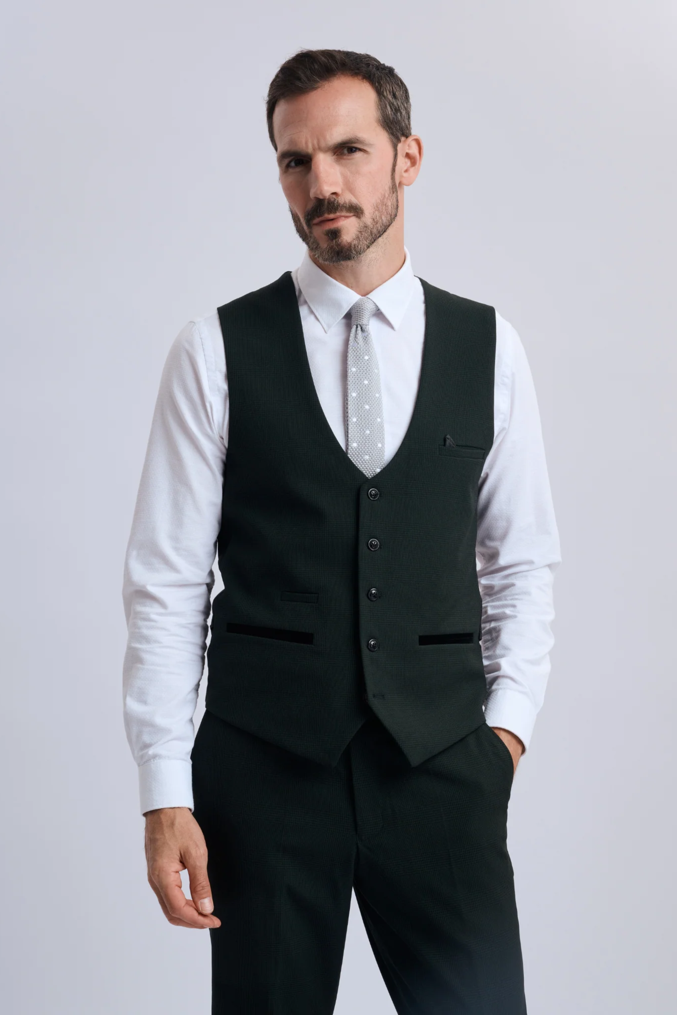 Bromley Olive Three Piece Suit