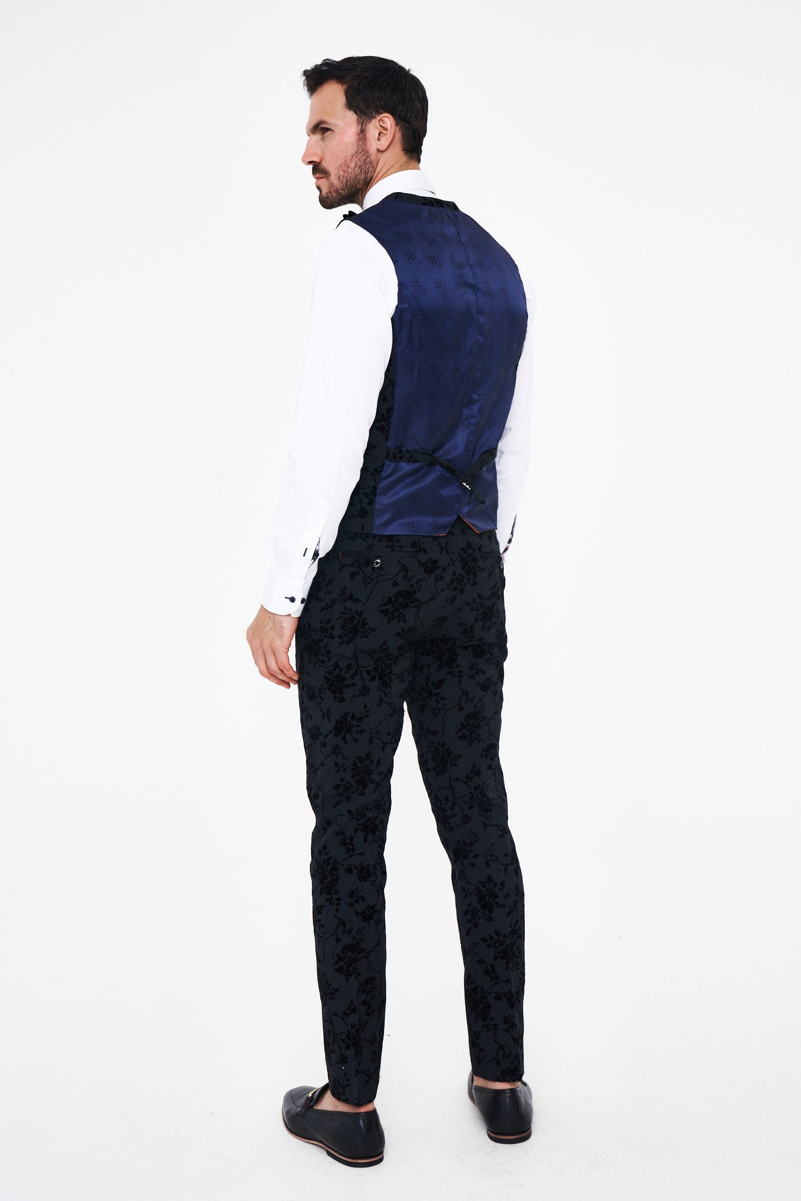 House of Cavani Georgi Floral Three Piece Suit