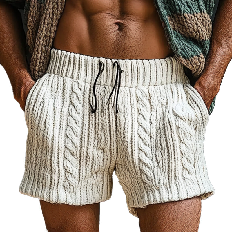 Men's Spring Fashion Solid Color Woven Sports Casual Shorts MTA0351D8P