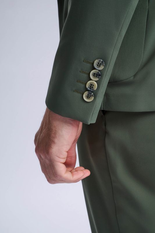 Rulli Khaki 360 Stretch Technical Suit with Detachable Hood