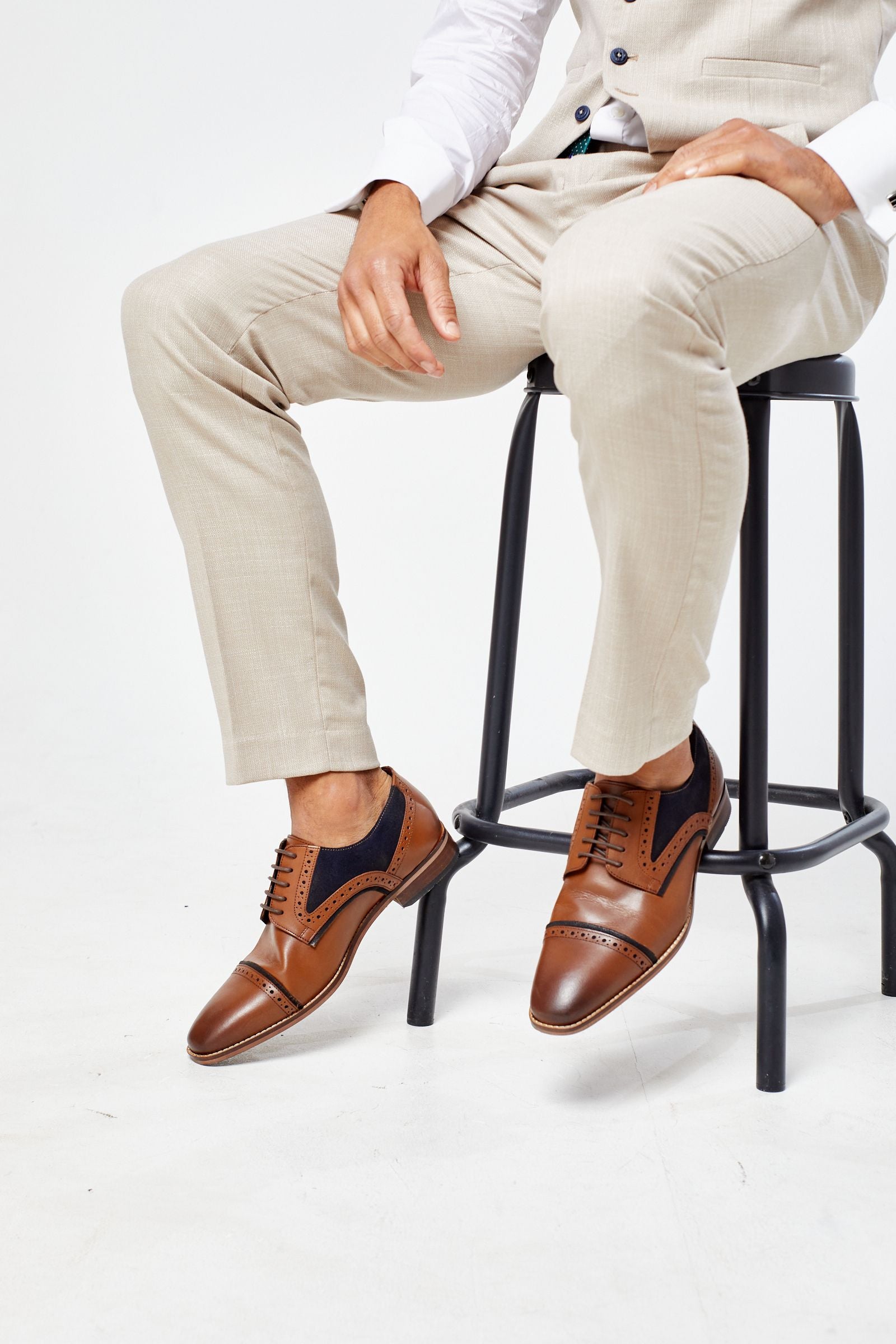 Miami Beige Three Piece Suit