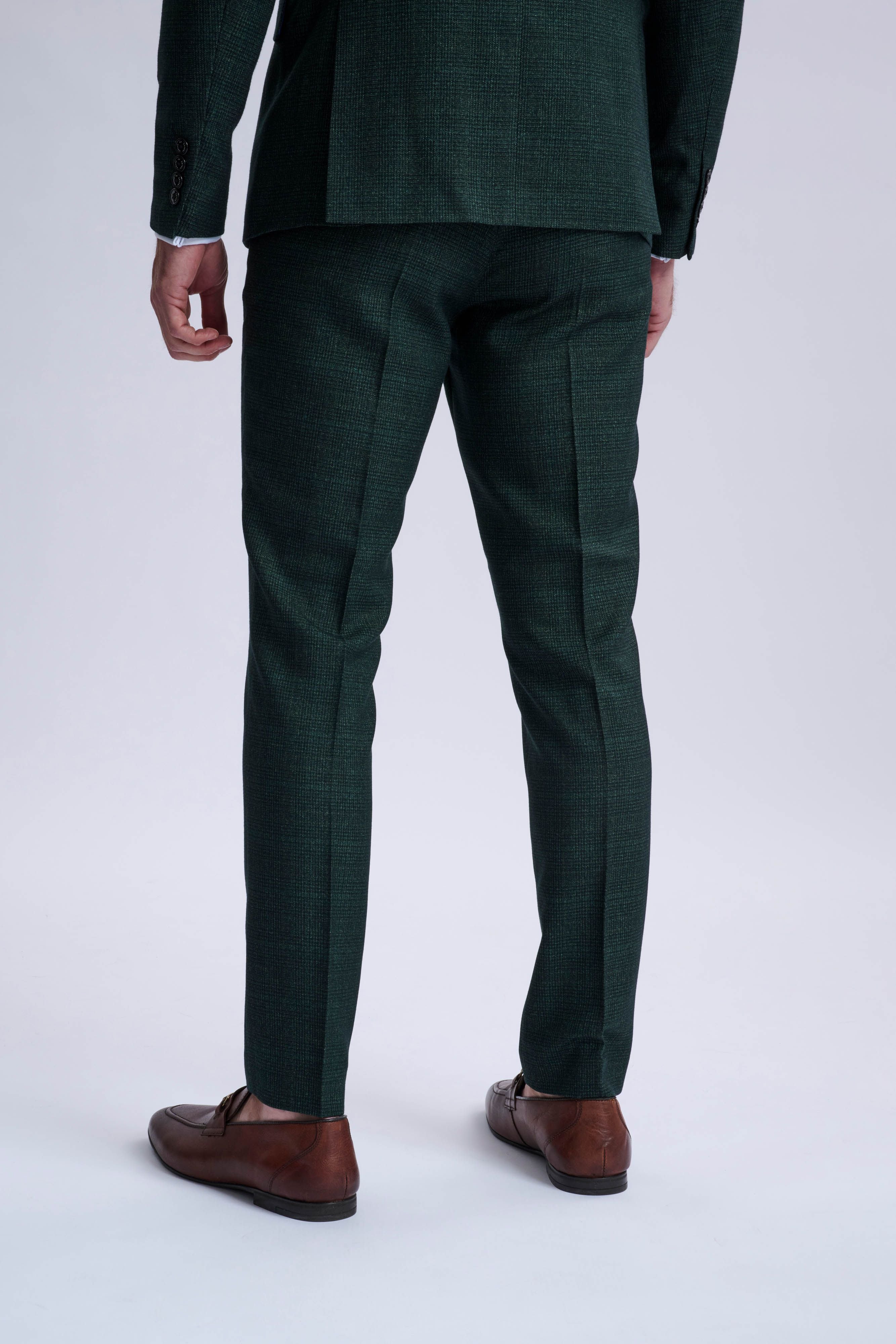 Caridi Olive Double Breasted Two Piece Suit
