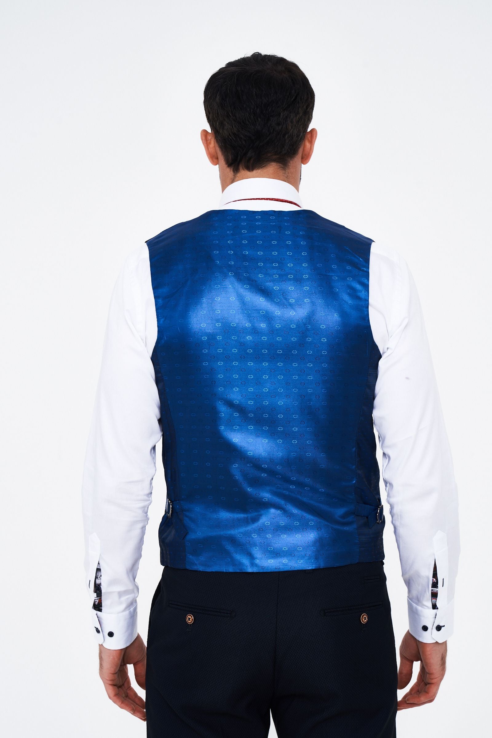 Marc Darcy Max Navy Waistcoat