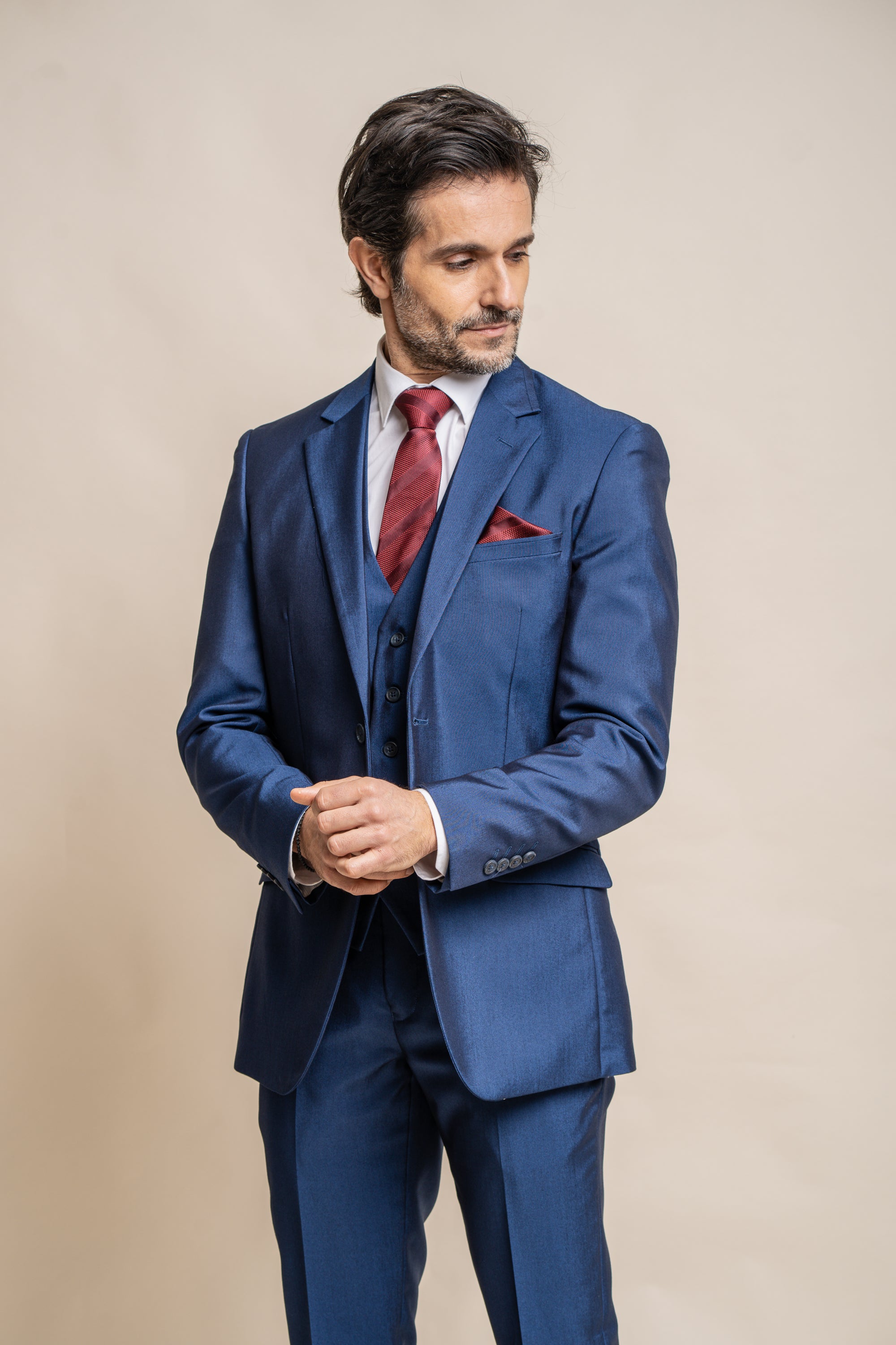 Ford Blue Three Piece Suit Short
