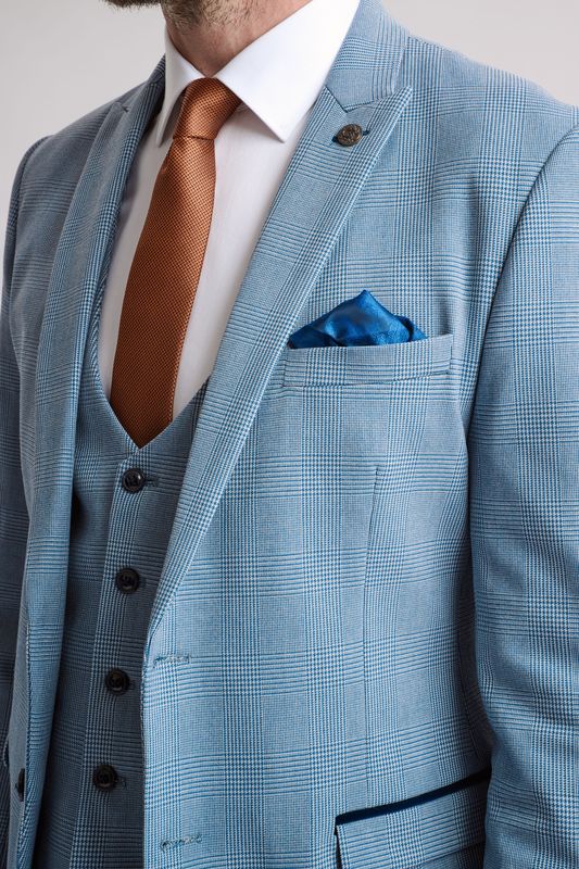 Bromley Sky 3 Piece Suit