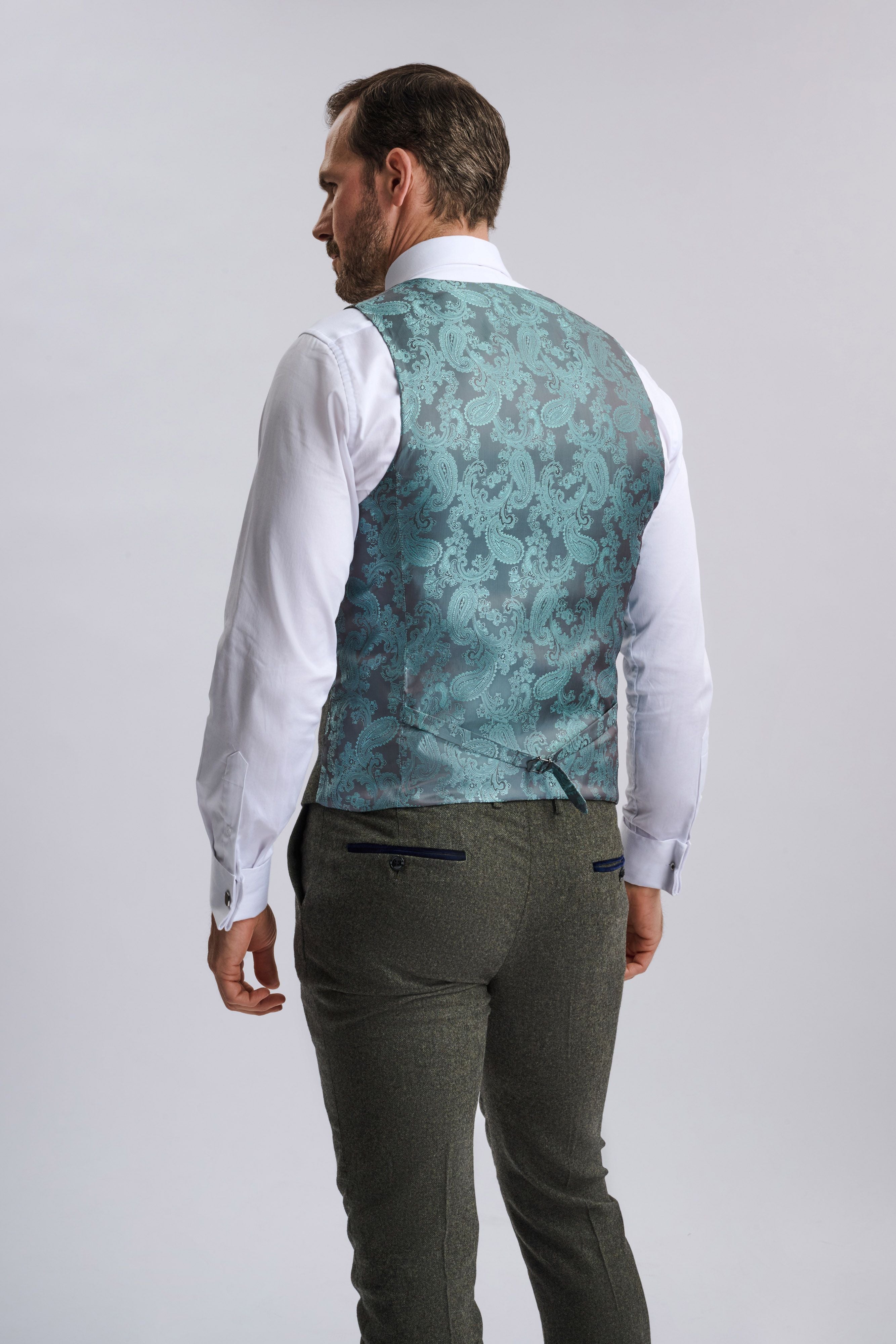 Oscar Green Tweed Three Piece Suit