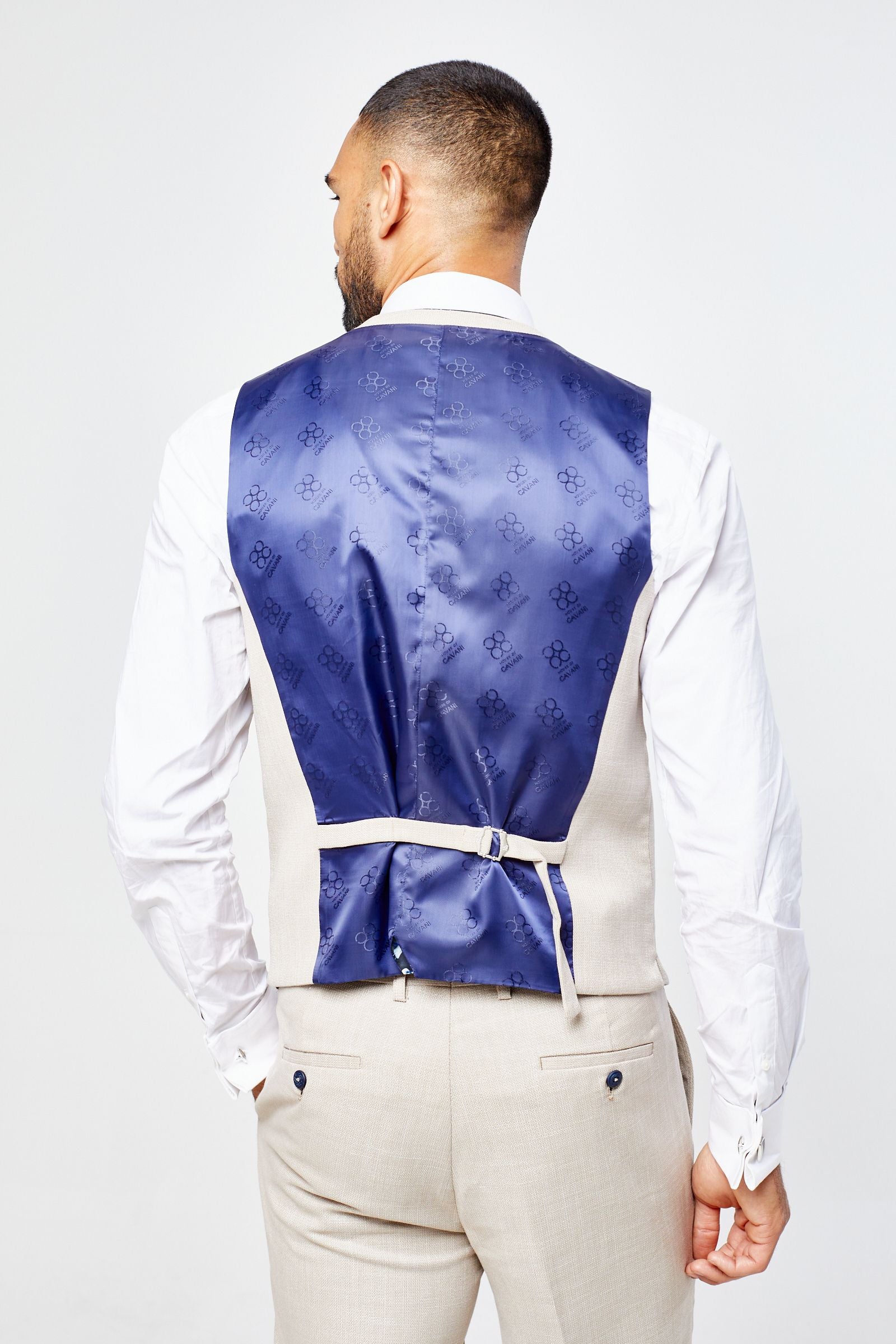 Miami Beige Three Piece Suit