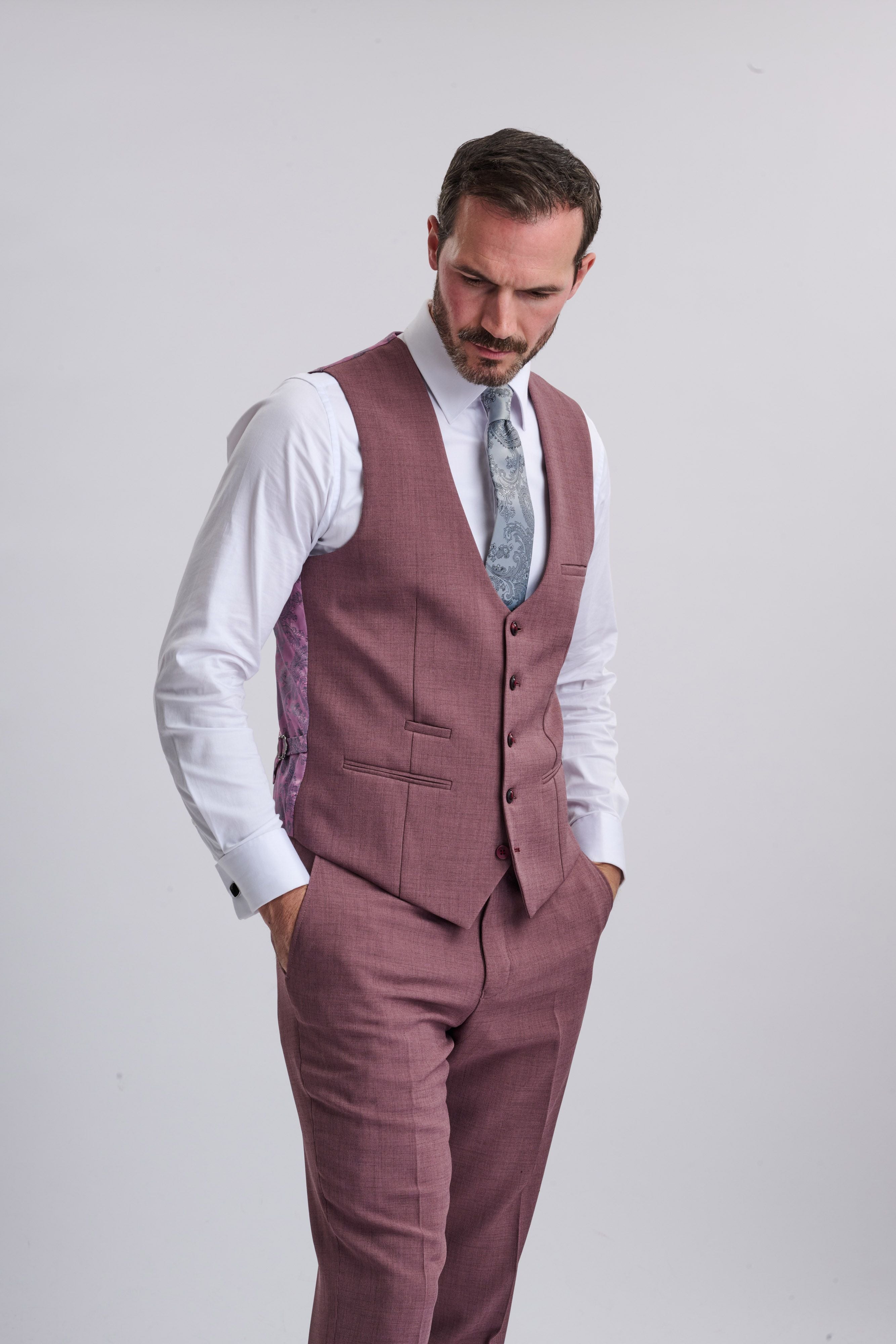 Monty - Mauve Three Piece Suit