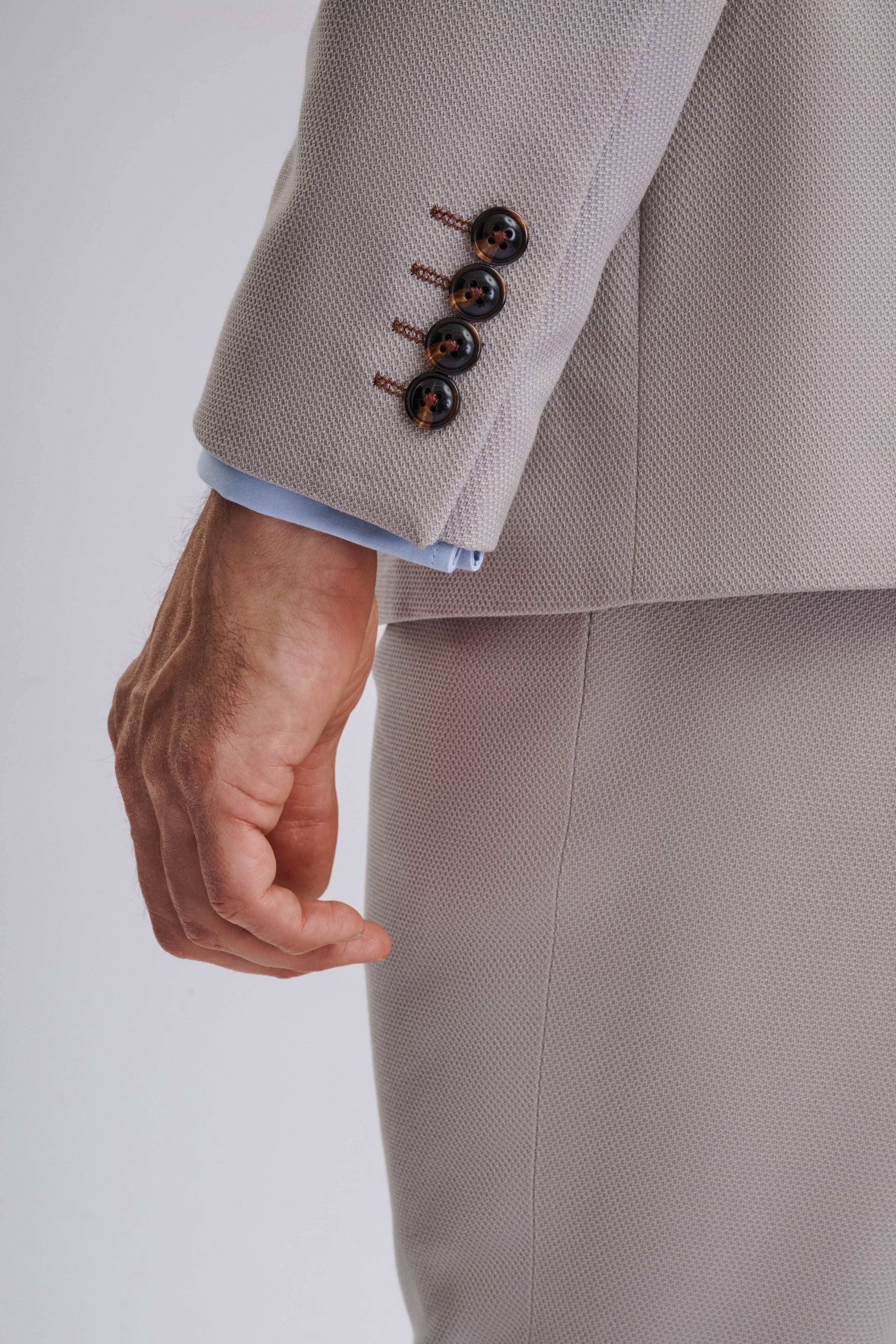 HM5 - Stone Double-Breasted Two Piece Suit