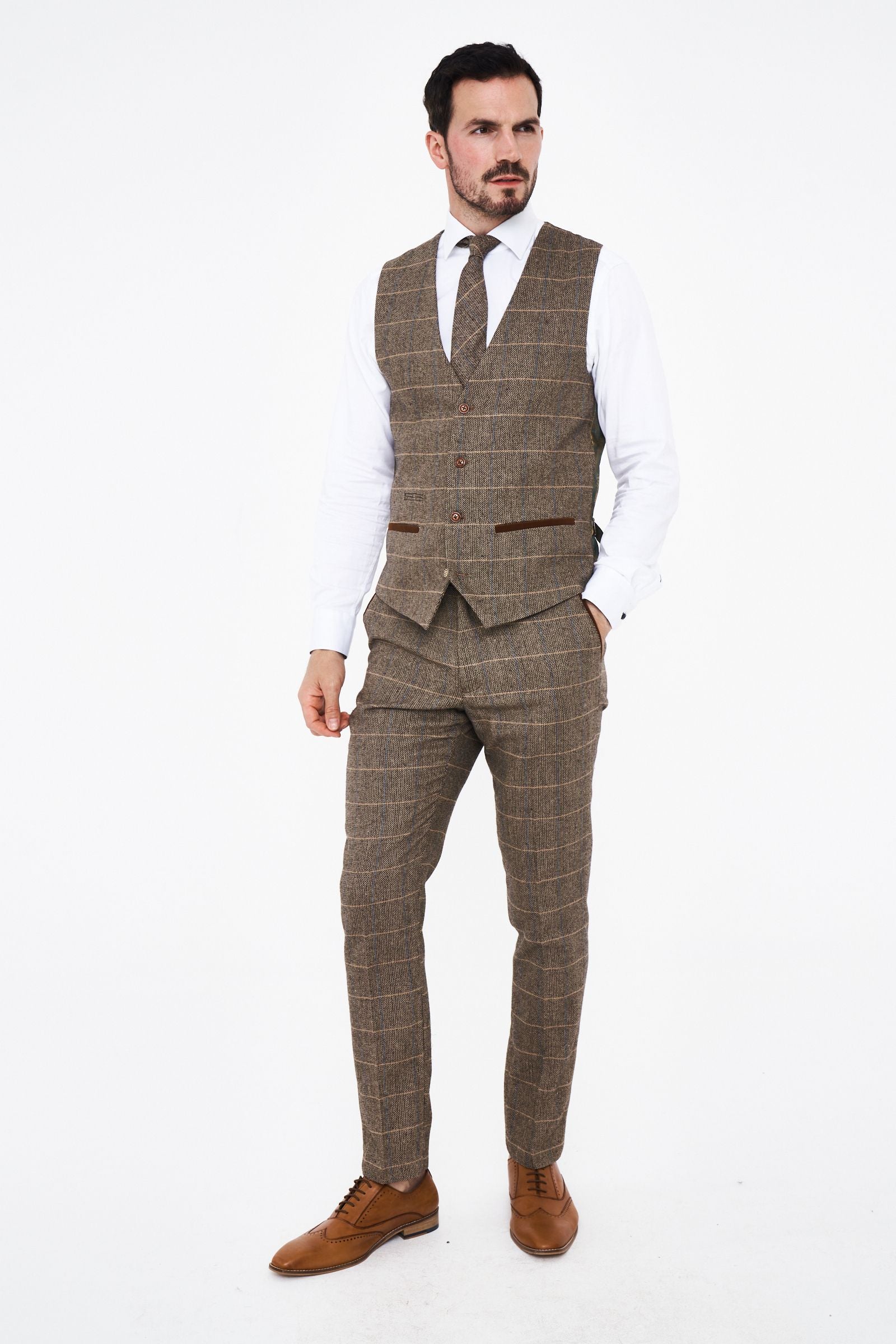 Marc Darcy Dx7 Tweed Waistcoat