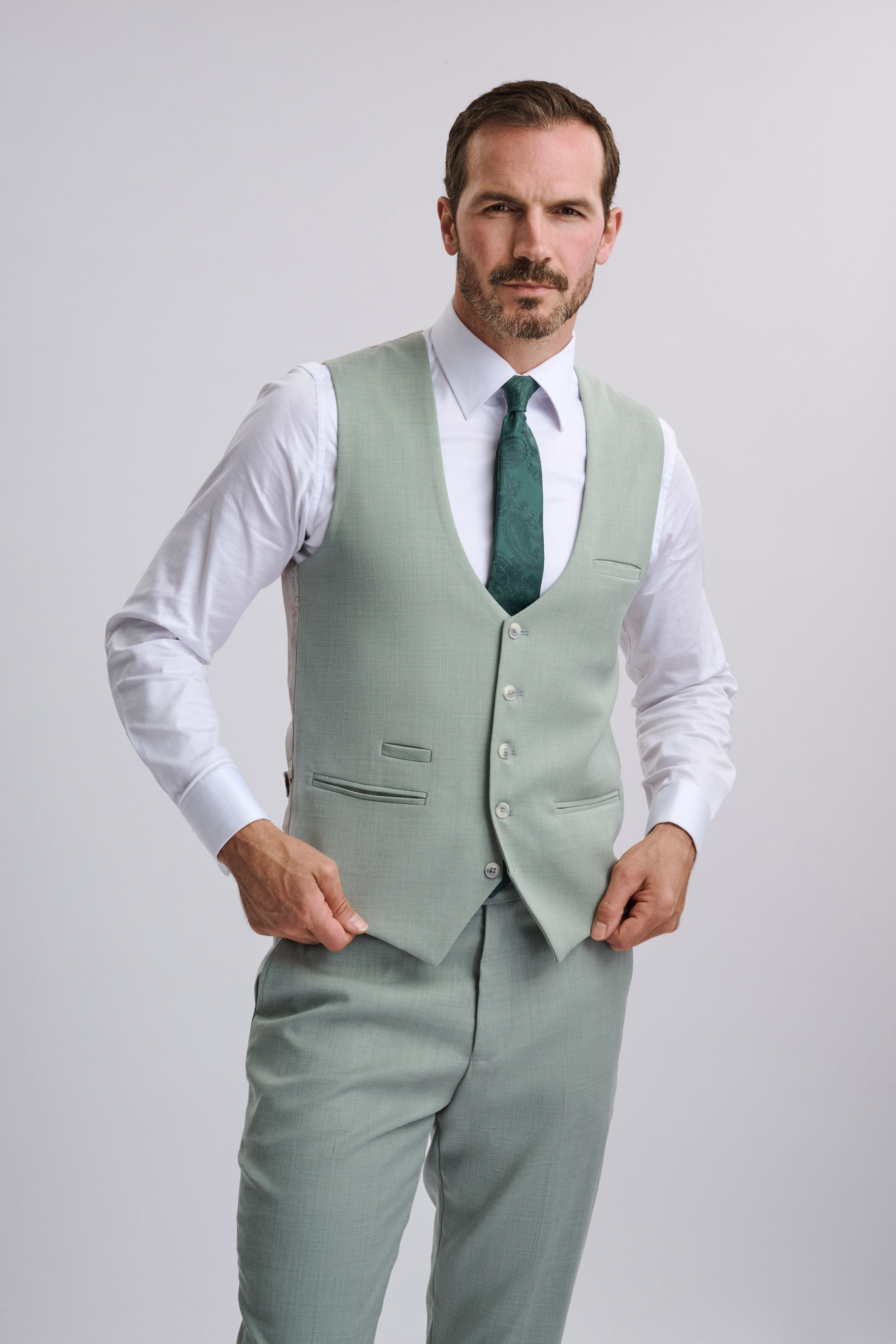 Finley - Moss Green Three Piece Suit