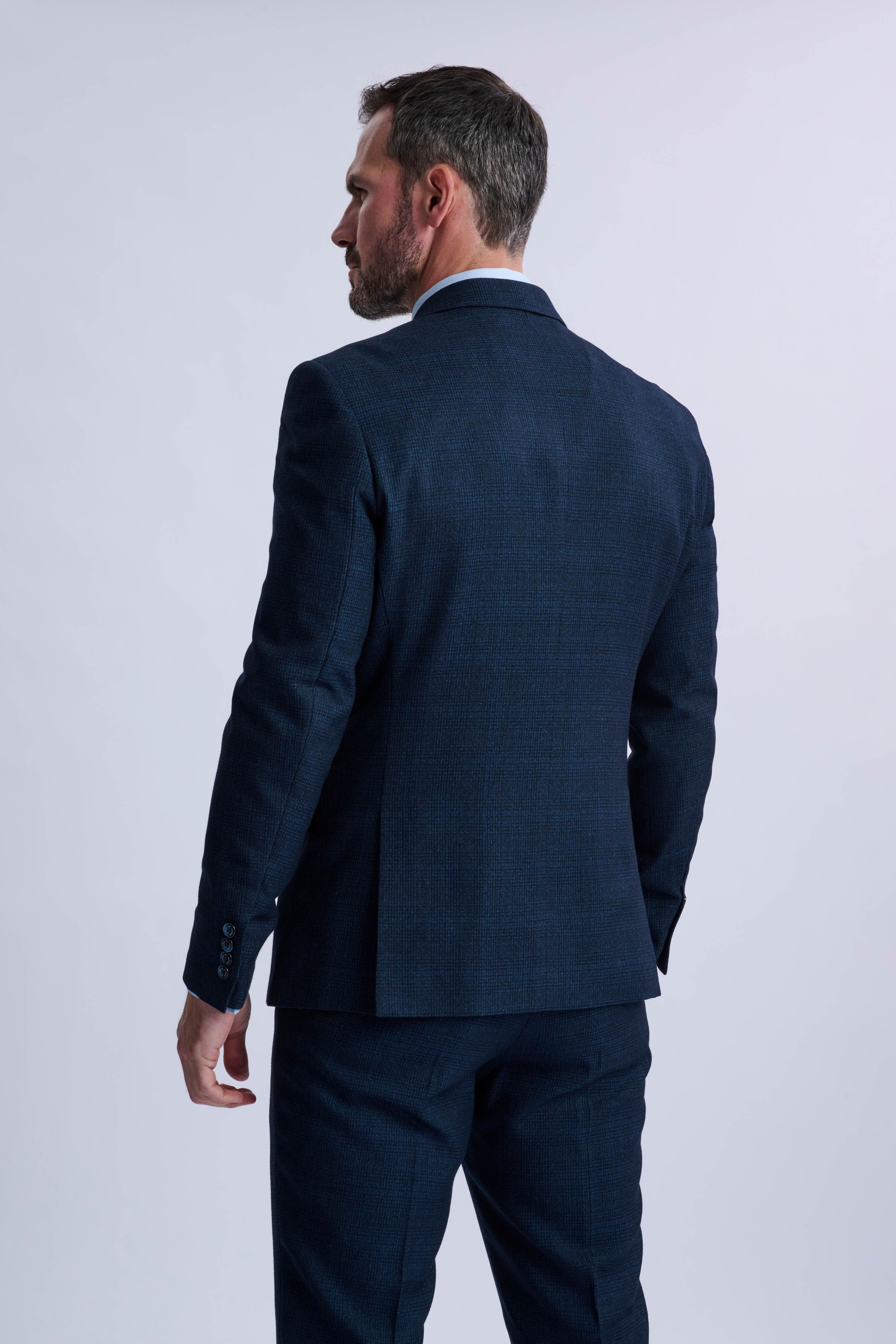 Caridi Navy Double Breasted Two Piece Suit