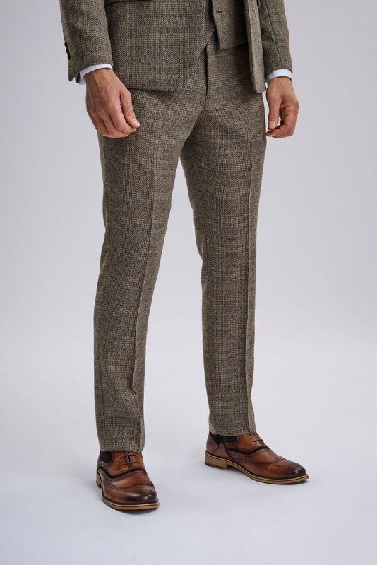 Kris - Tan Tweed Three Piece Suit