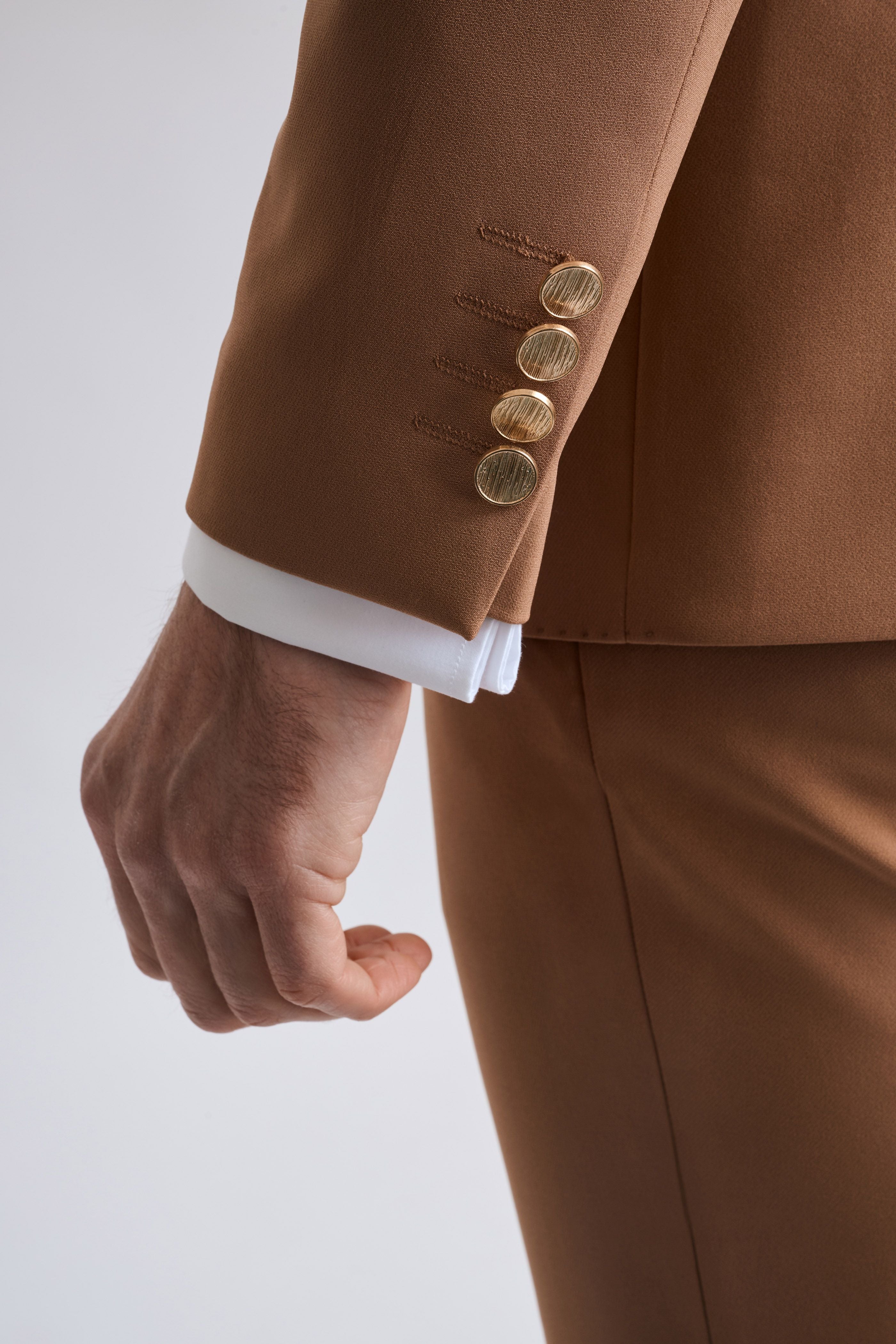 Riccardo Tan Two Piece Suit