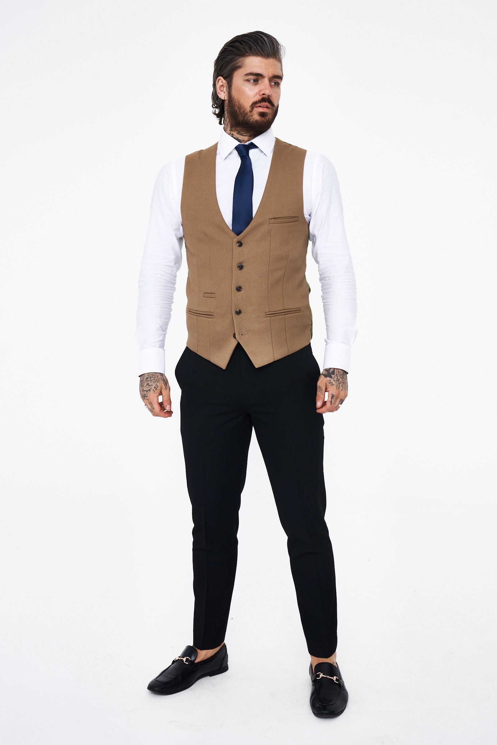 Kelvin - Oak Single Breasted Waistcoat