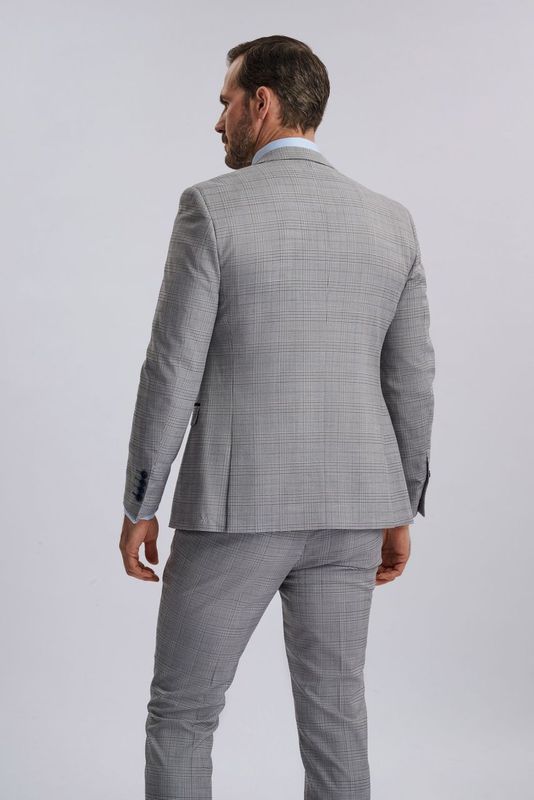 Hugo Grey Check Three Piece Suit