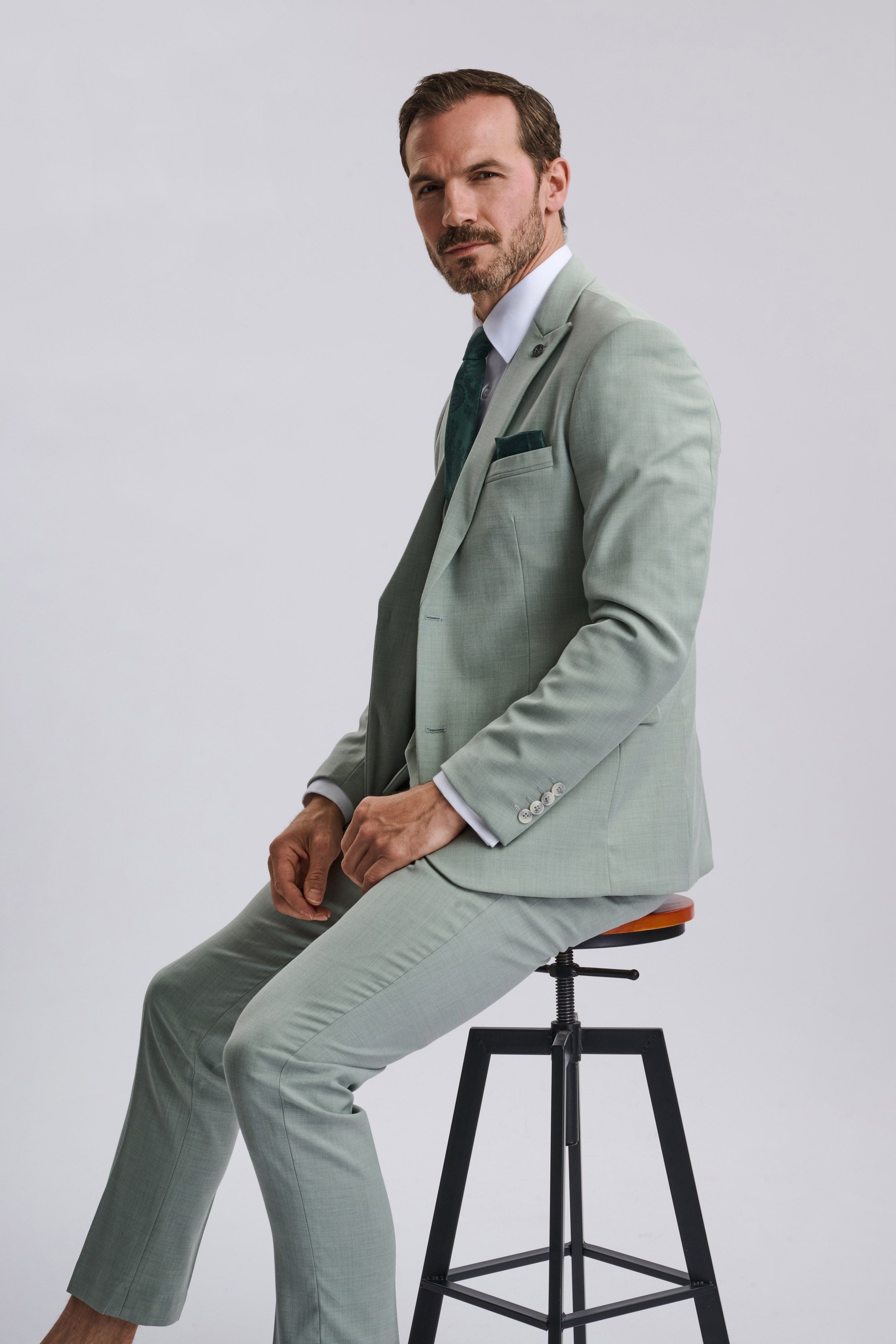 Finley - Moss Green Three Piece Suit