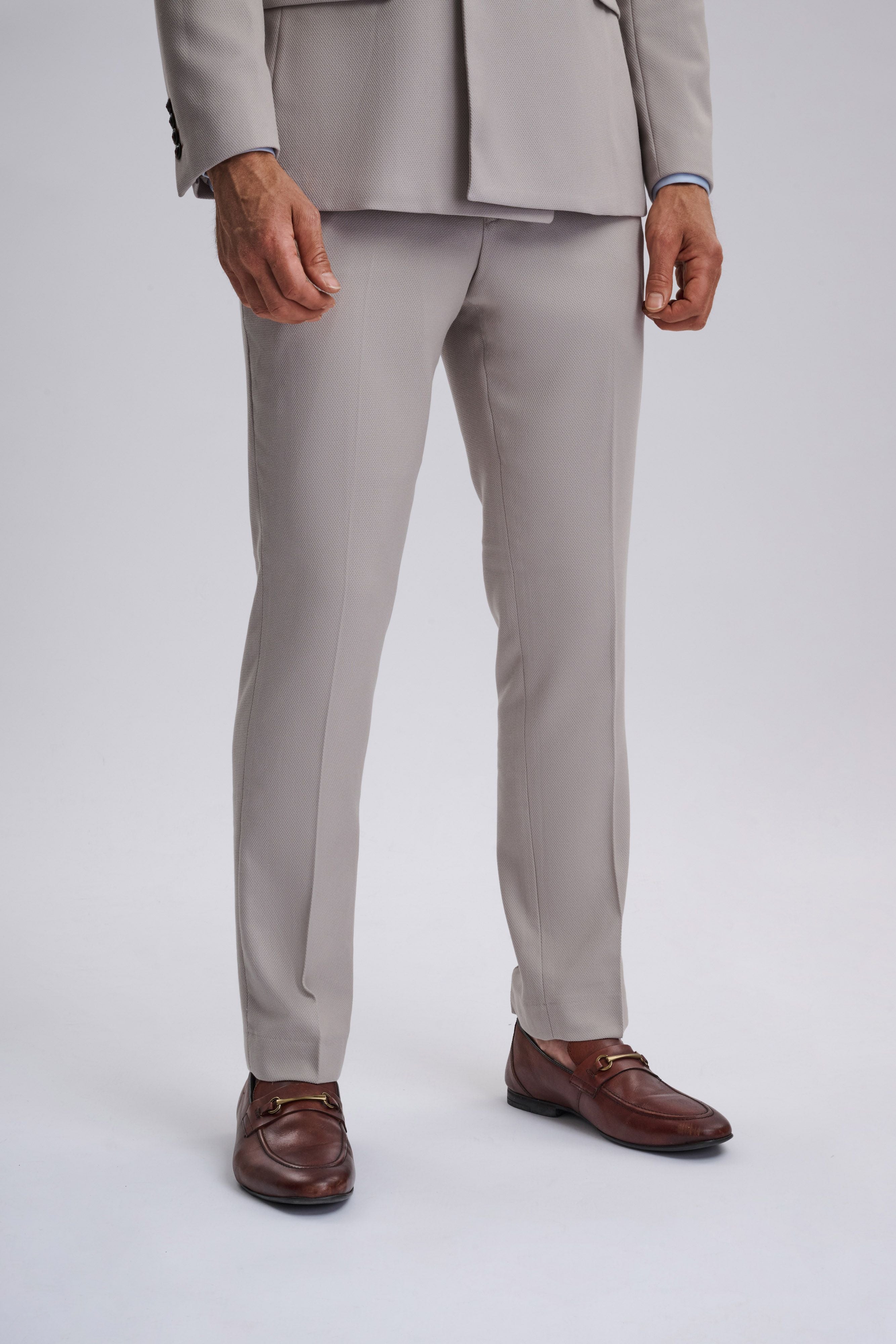 HM5 - Stone Double-Breasted Two Piece Suit