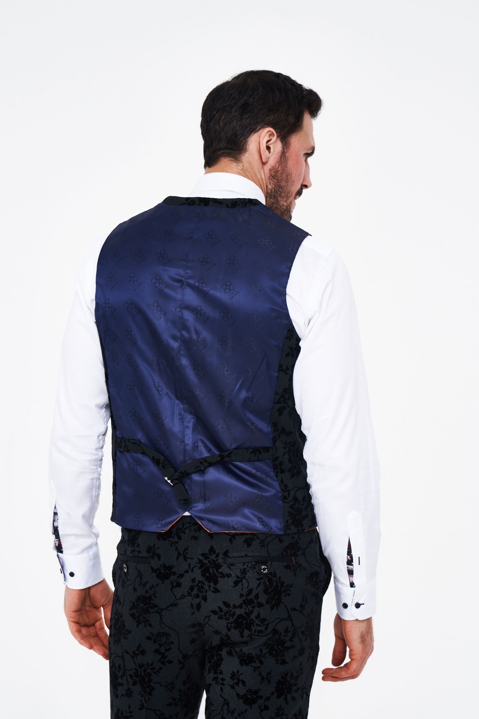 House of Cavani Georgi Floral Three Piece Suit