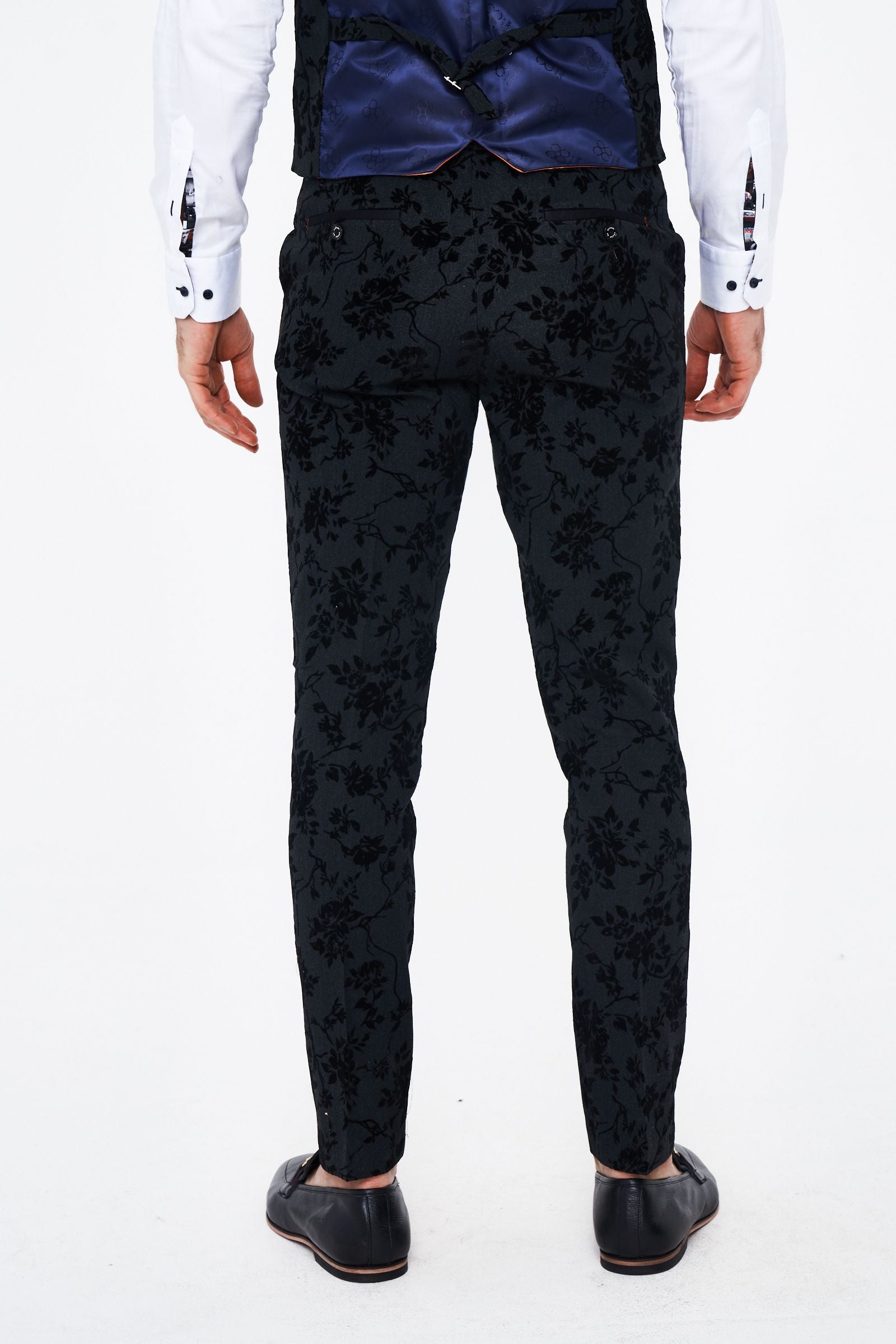 House of Cavani Georgi Floral Three Piece Suit